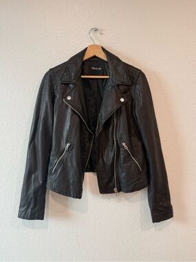 Madewell The Washed Leather Motorcycle Jacket